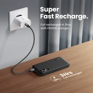 UGREEN-20W-10000mAh-Two-Way-Fast-Charging-Power-Bank-Black-1-legittech.lk