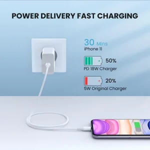 UGREEN-Type-C-to-Lightning-Cable-MFI-Certified-Rubber-Shell-1Meter-White-US171-10493-US171-7-legittech.lk
