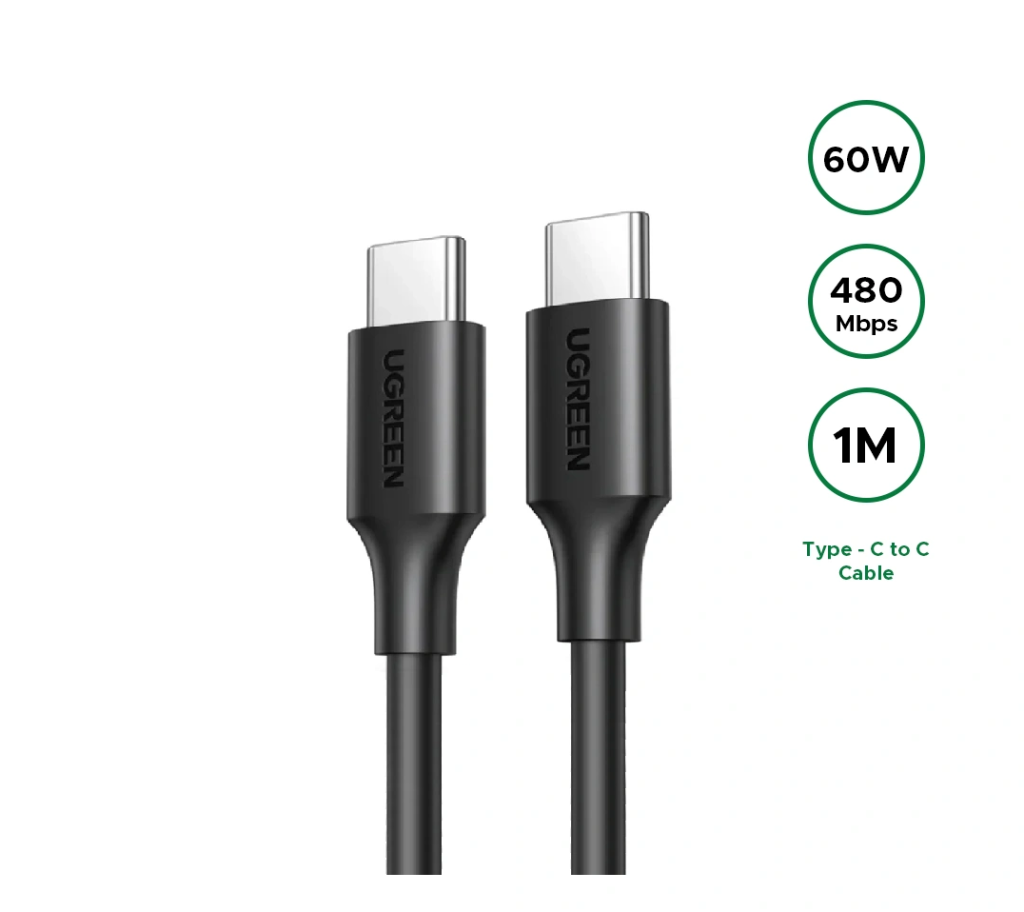 Ugreen 60W Type C cable Sri Lanka, 1m PD USB-C